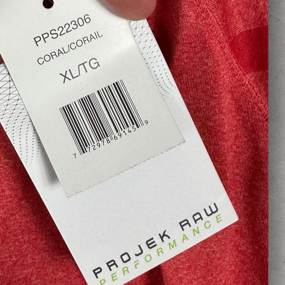 NWT Projek Raw Performance T-Shirt Size XL Tee Chris Fuchsia Mix Short Sleeve - Picture 5 of 15